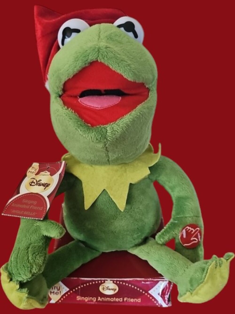 Disney Kermit the Frog Singing Animated Friend Plush NWT tested DanDee Batteries